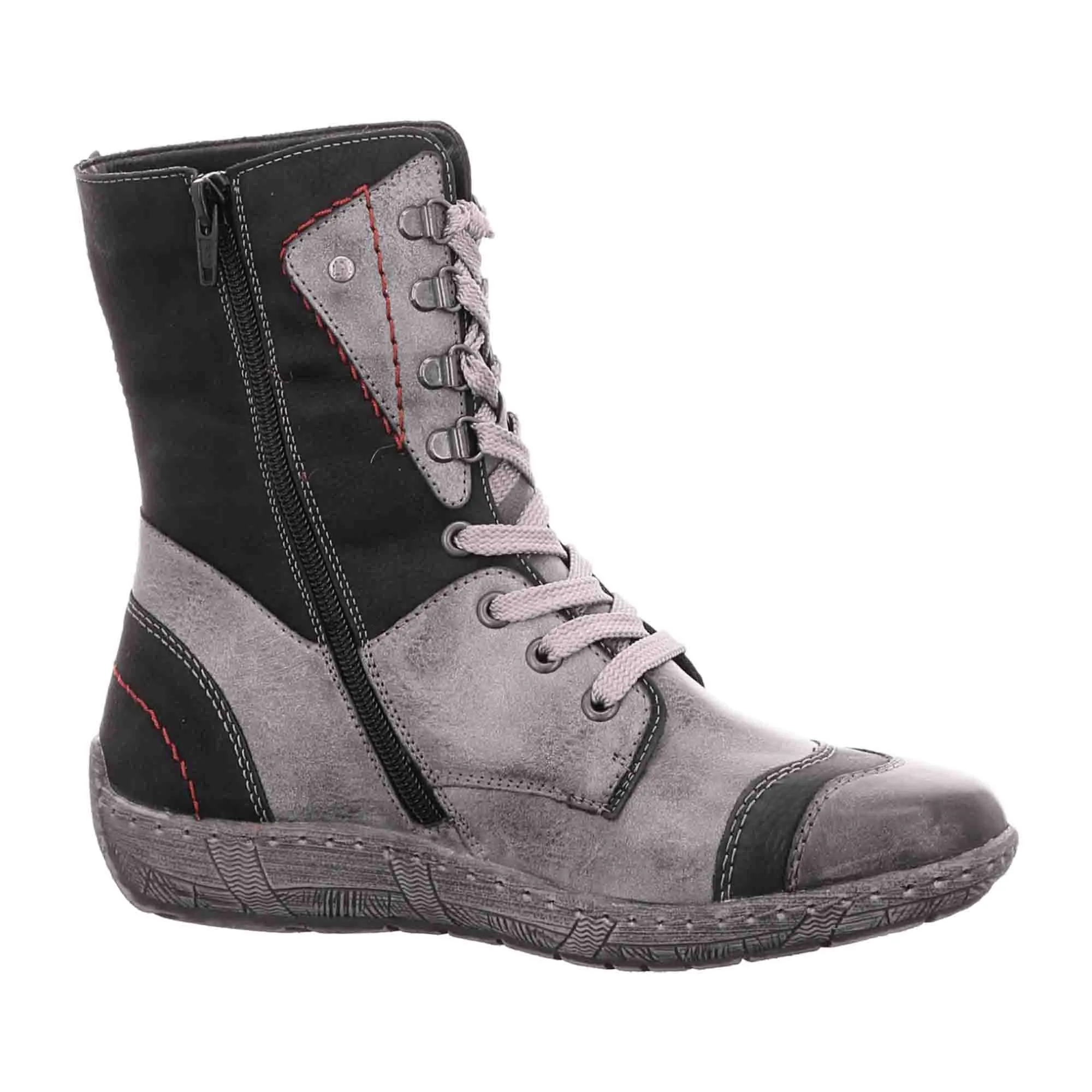 Remonte Comfortable Gray Ankle Boots for Women