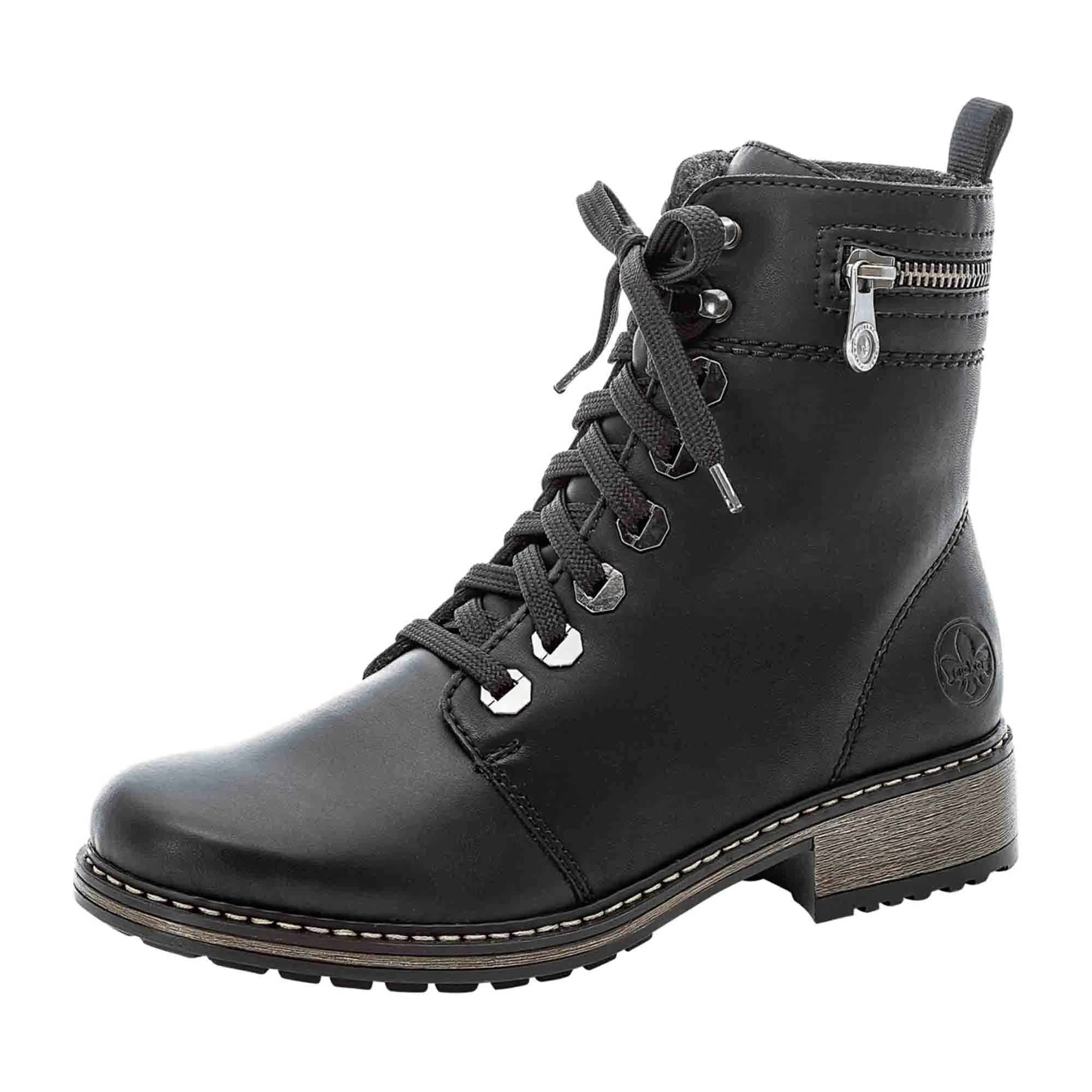 Rieker HWK Black Women's Boots for Women