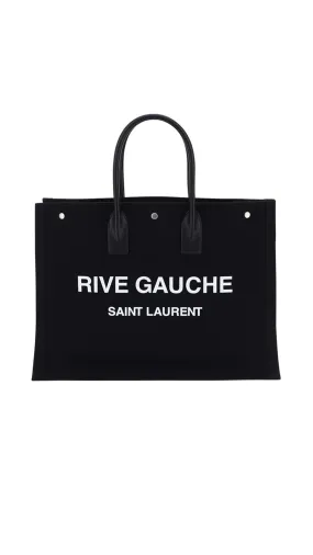 Rive Gauche Tote in Canvas - Black