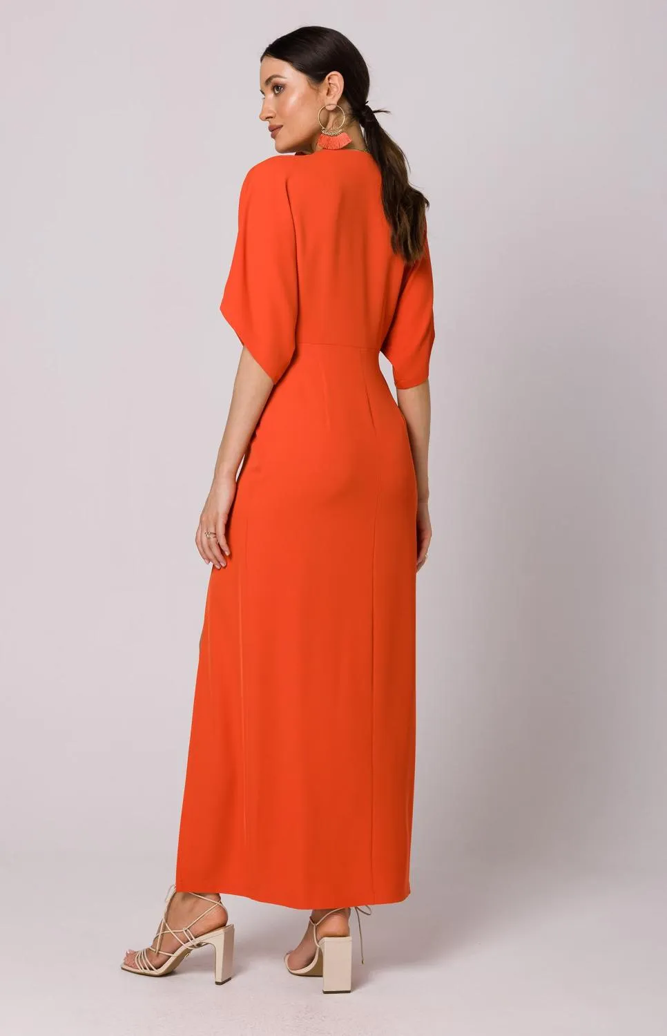 Robe maxi corail