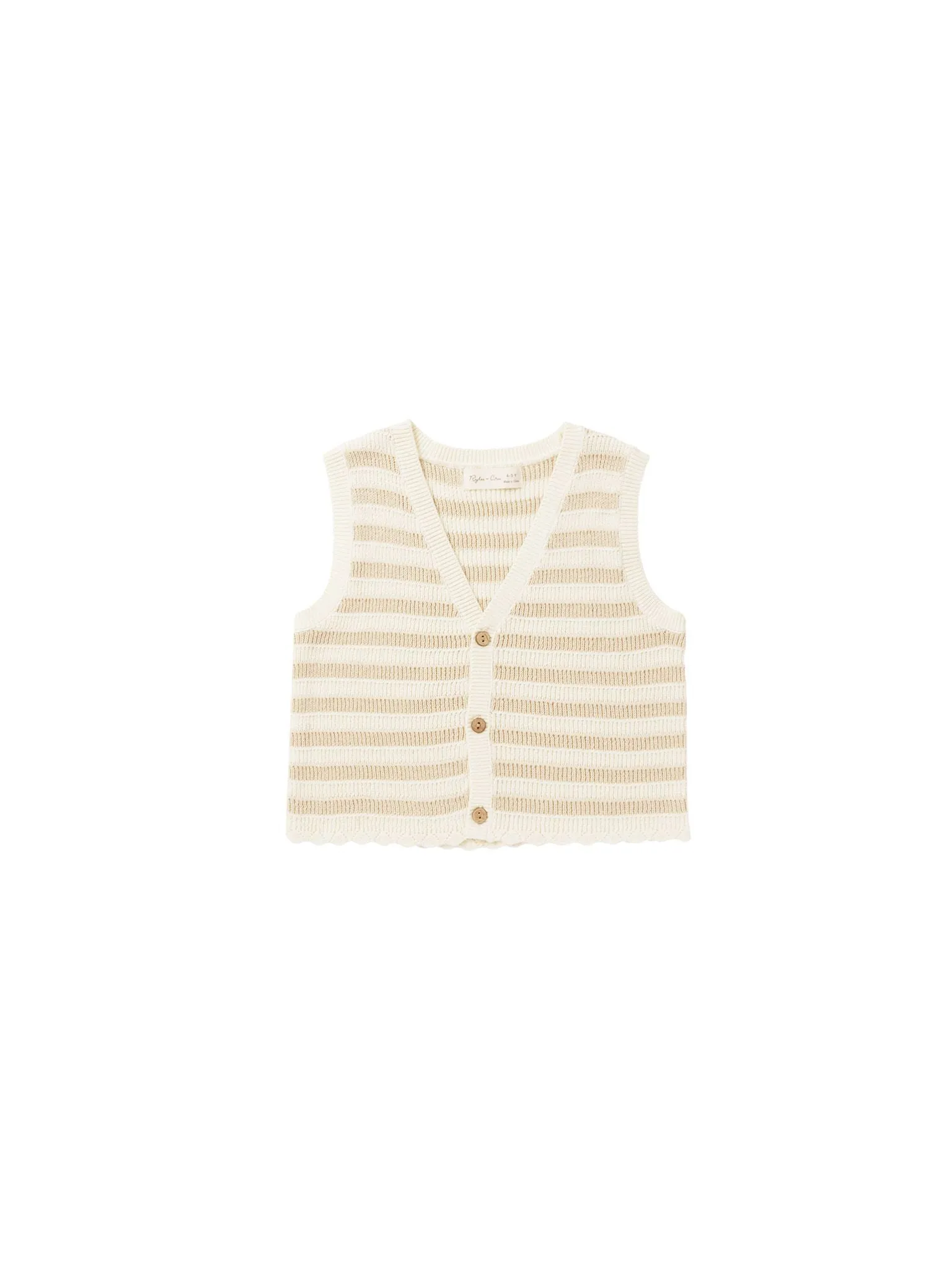 Rylee & Cru - Sand Stripe Knit Vest