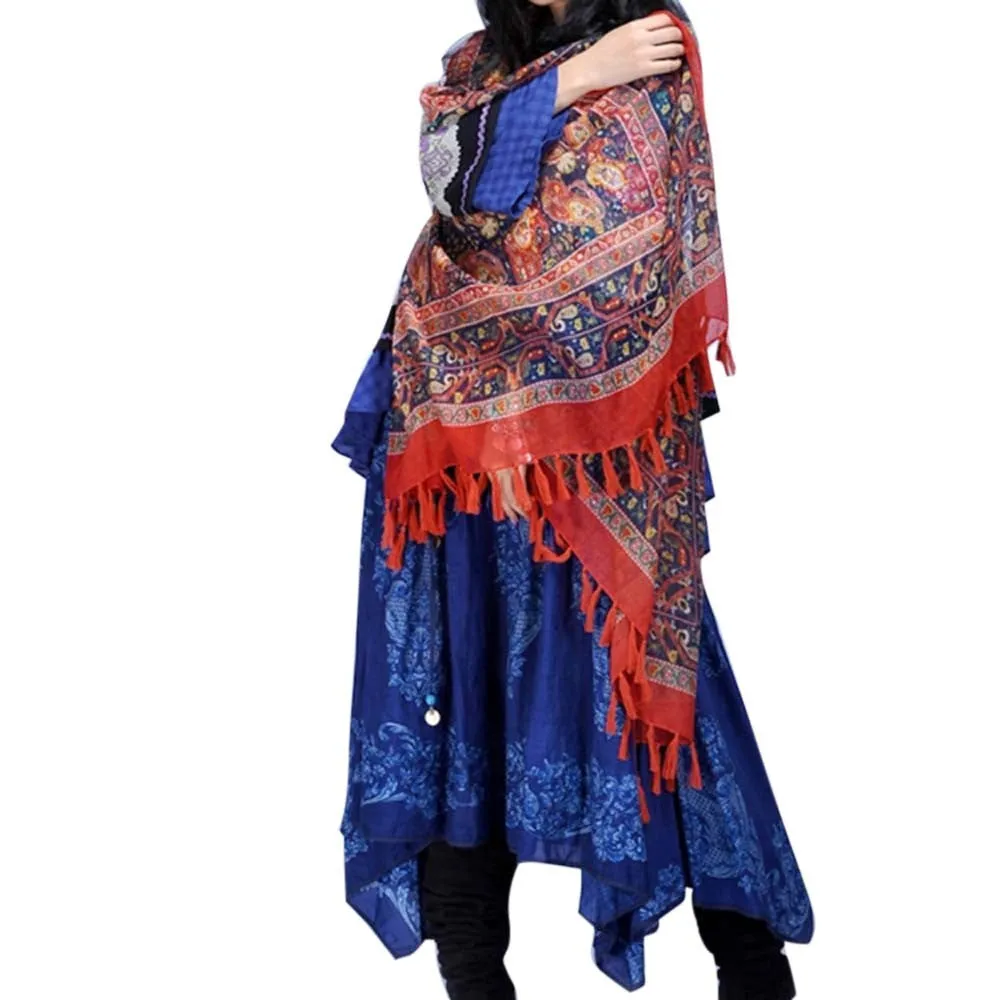 Scarf from India Beach shawls and scarves Cover Up for Bikini push up Boho Swimwear Bathing Suit Kimono Tunic