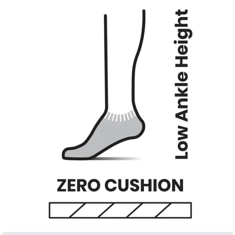 Smartwool Run Zero Cushion Low Ankle Socks Black (Unisex)