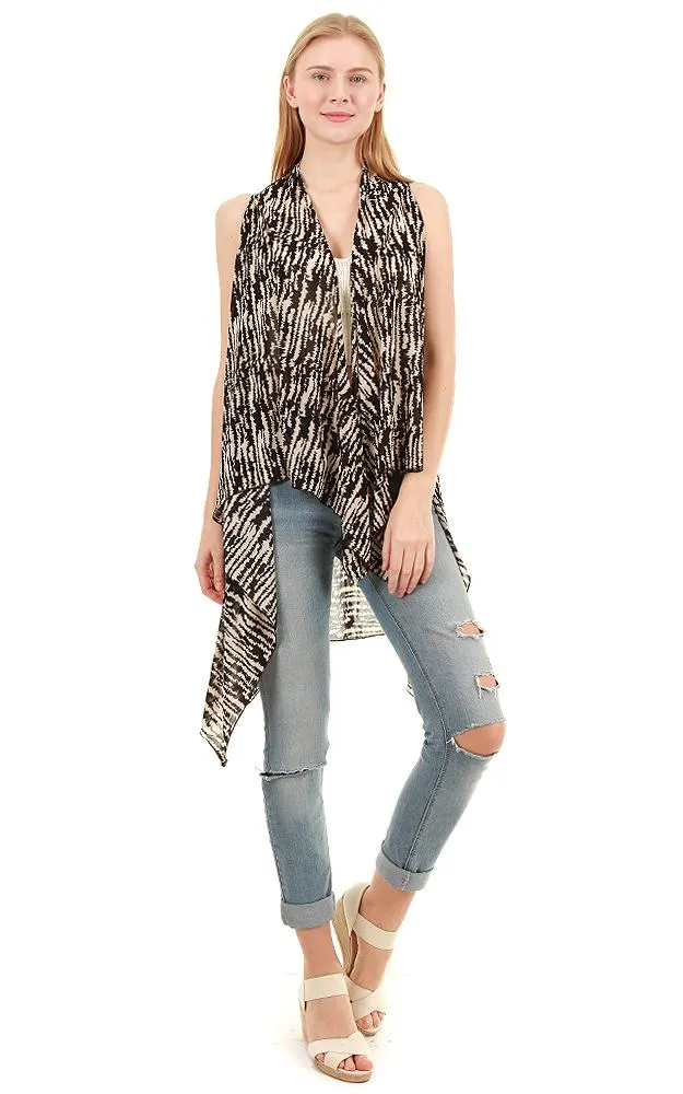 SN533 Spandex Stroke Scarf Long Vest