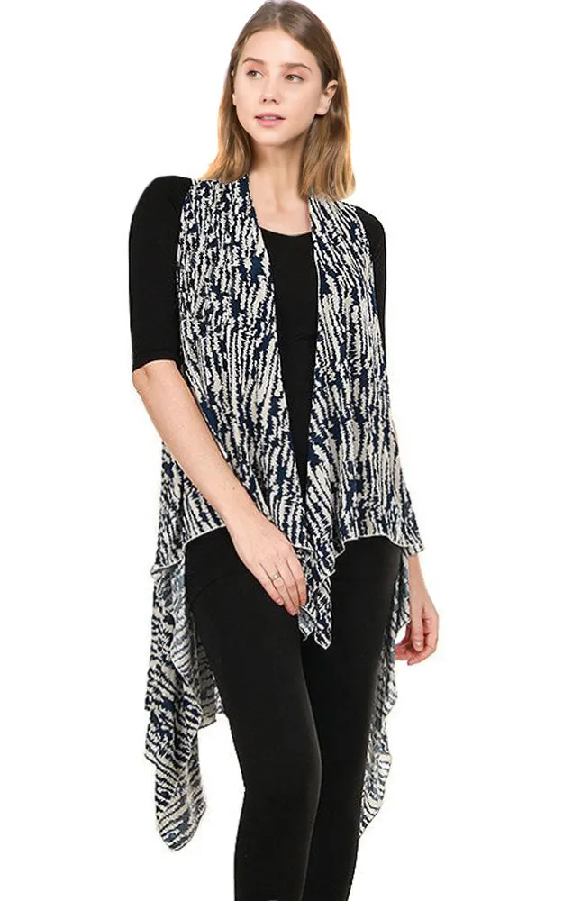 SN533 Spandex Stroke Scarf Long Vest