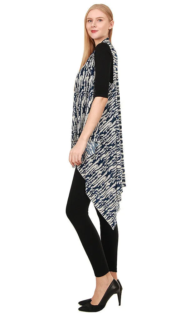 SN533 Spandex Stroke Scarf Long Vest