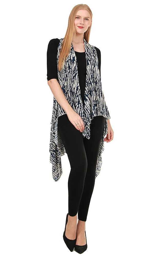 SN533 Spandex Stroke Scarf Long Vest