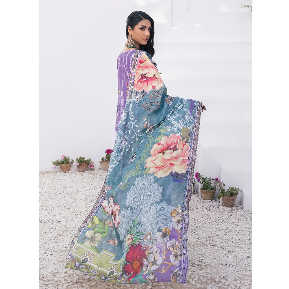 Sophia Lawn Printed Embroidered Unstitched 3Pcs Suit - 5