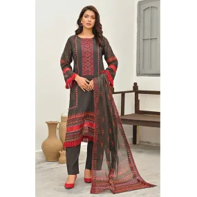 Sophia Lawn Printed Embroidered Unstitched 3Pcs Suit - 7