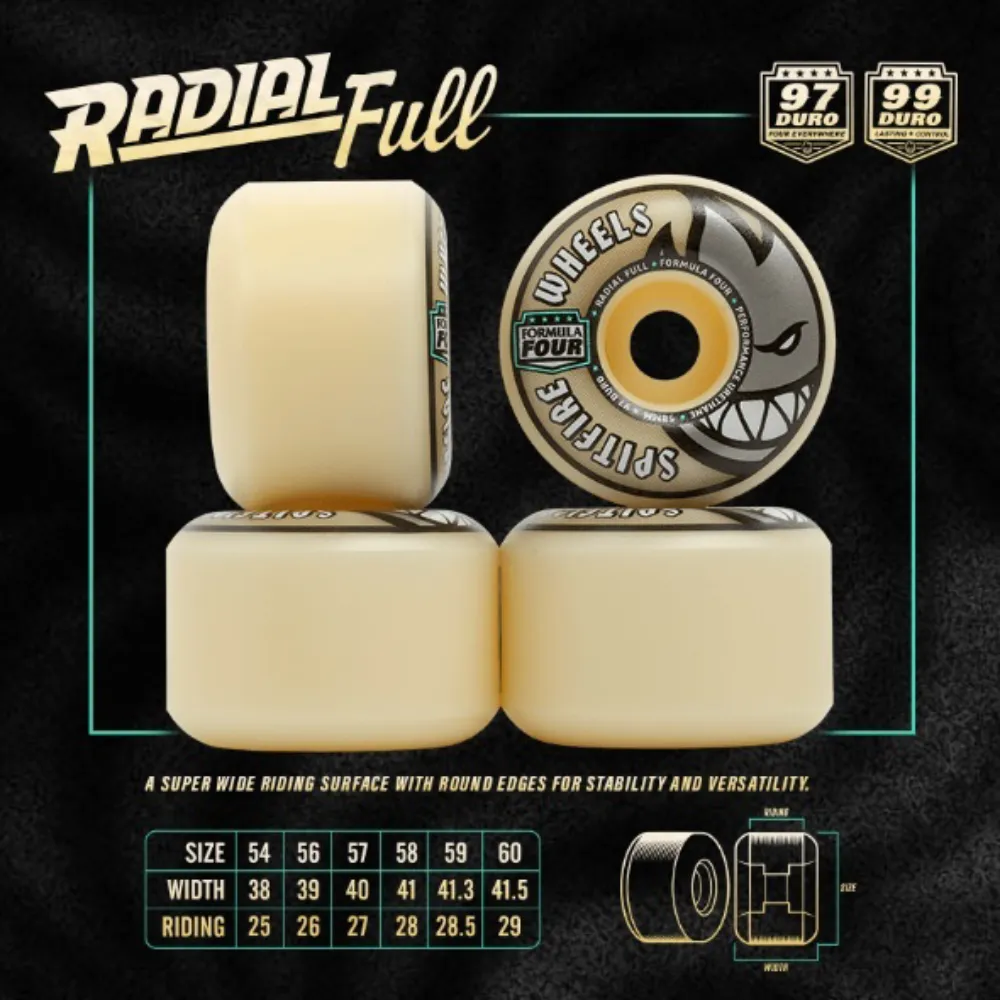 Spitfire F4 Savie T-Funk Radial Full Wheel 97 Duro 54mm