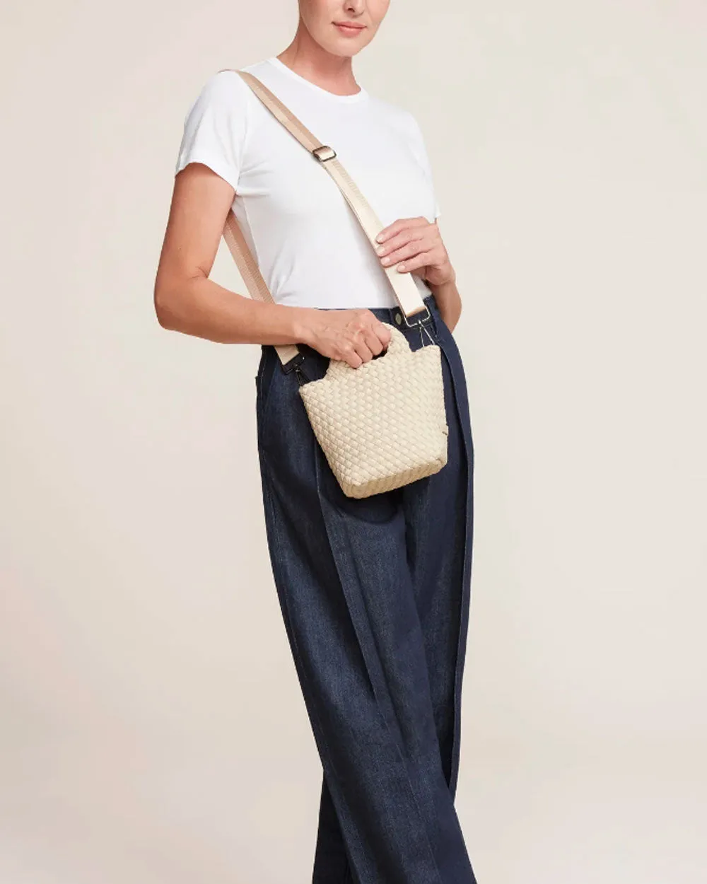 St. Barths Petite Tote in Ecru