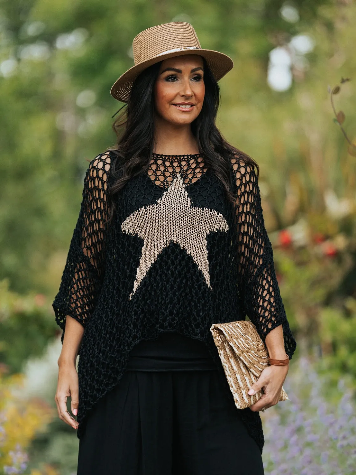 Star Loose Knit Top Dana