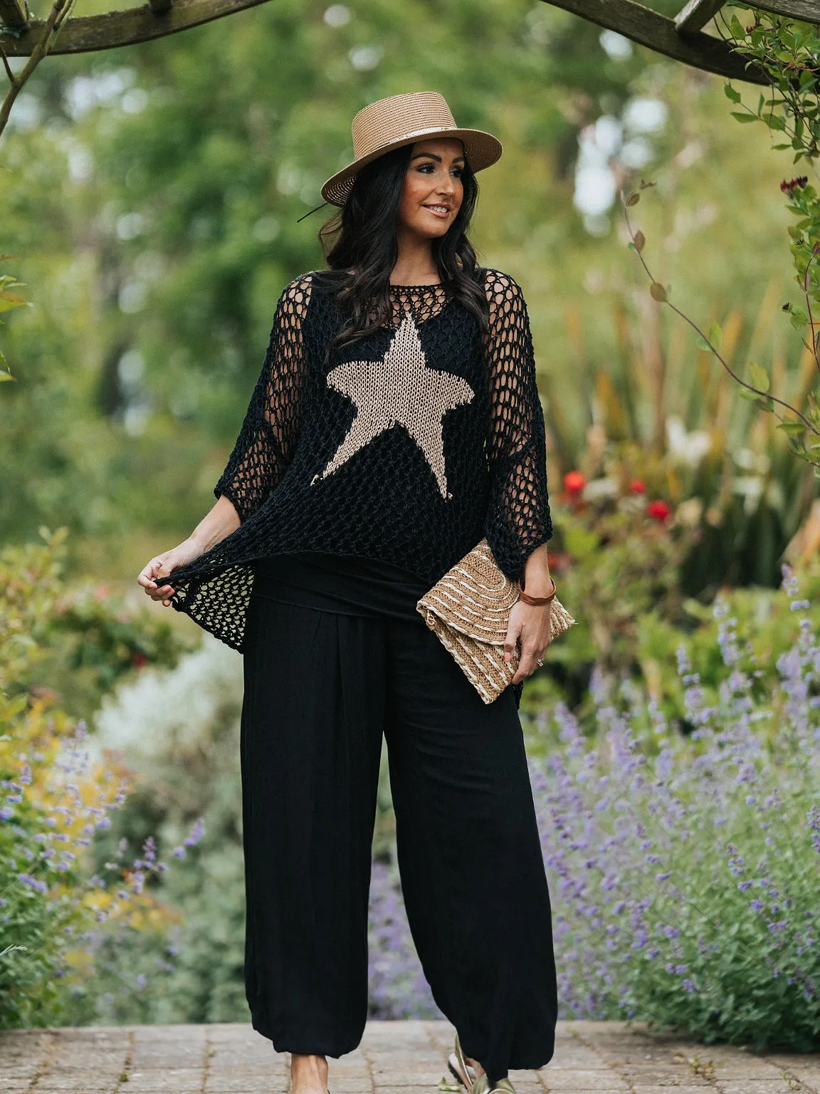 Star Loose Knit Top Dana