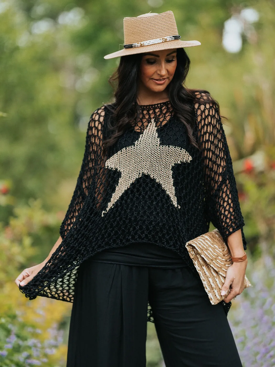 Star Loose Knit Top Dana