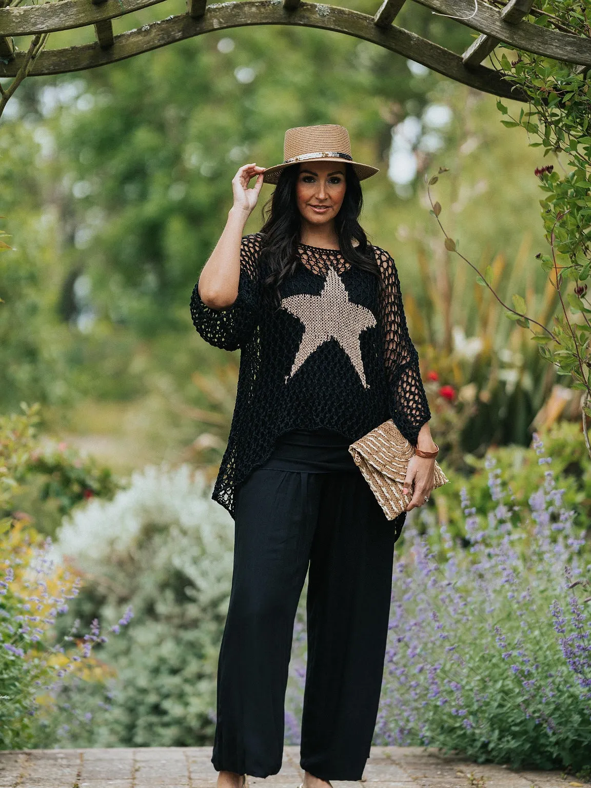 Star Loose Knit Top Dana