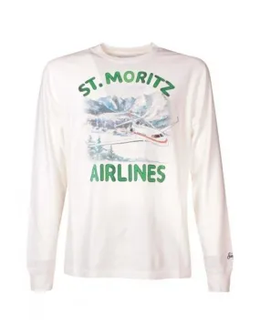 T-shirt MC2 Saint Barth uomo Luton St. Airlines bianca