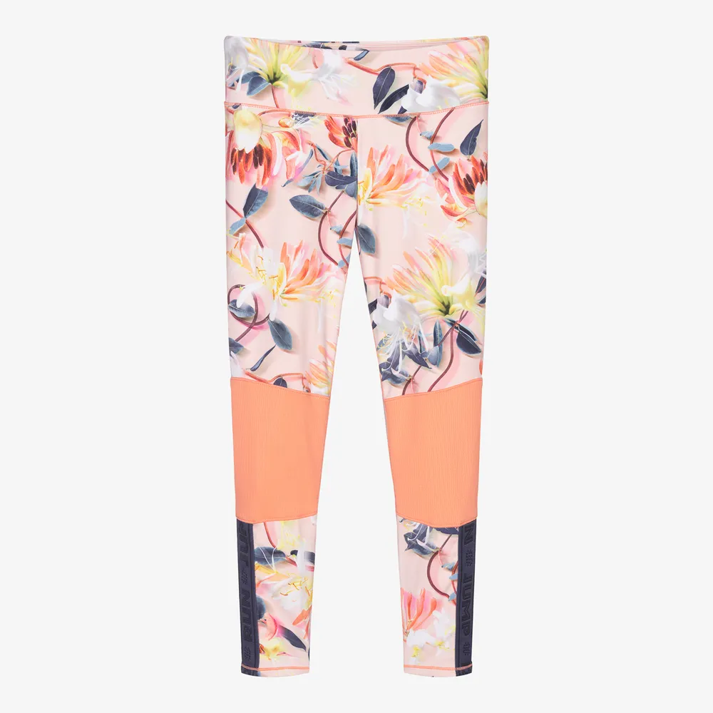 Teen Pink Floral Leggings