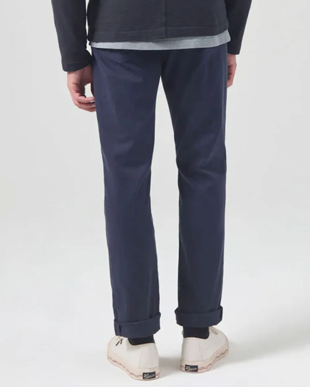 The Gage Stretch Linen Pant in Night Flight