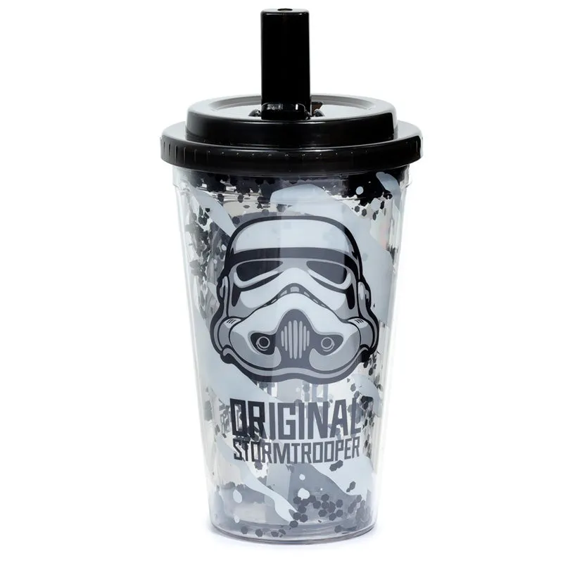 The Original Stormtrooper Shatter Resistant Double Walled Cup with Lid and Straw CUP73