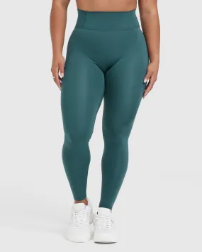 Timeless High Waisted Leggings | Marine Teal