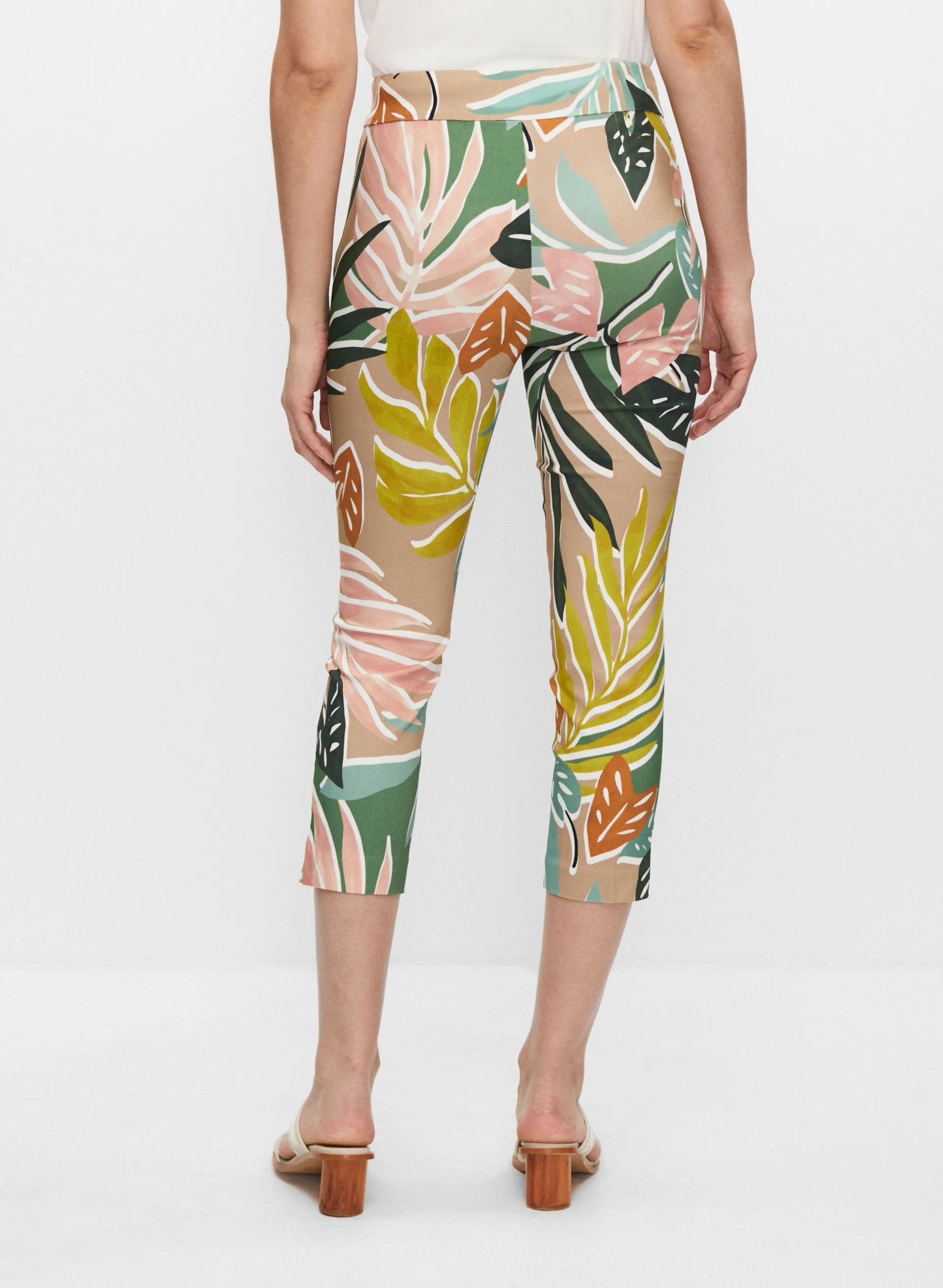 Tropical Print Capris