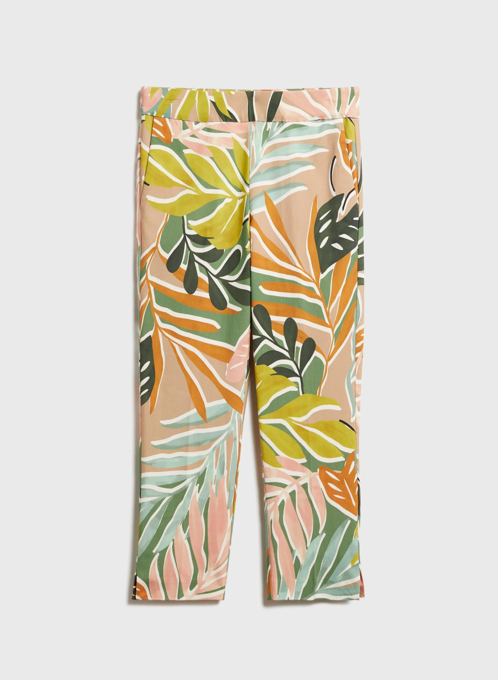 Tropical Print Capris