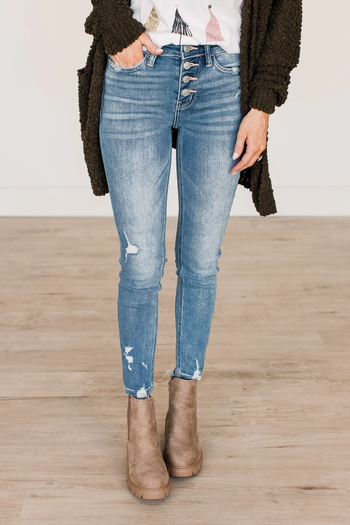 Vervet High-Rise Skinny Jeans- Margaret Wash