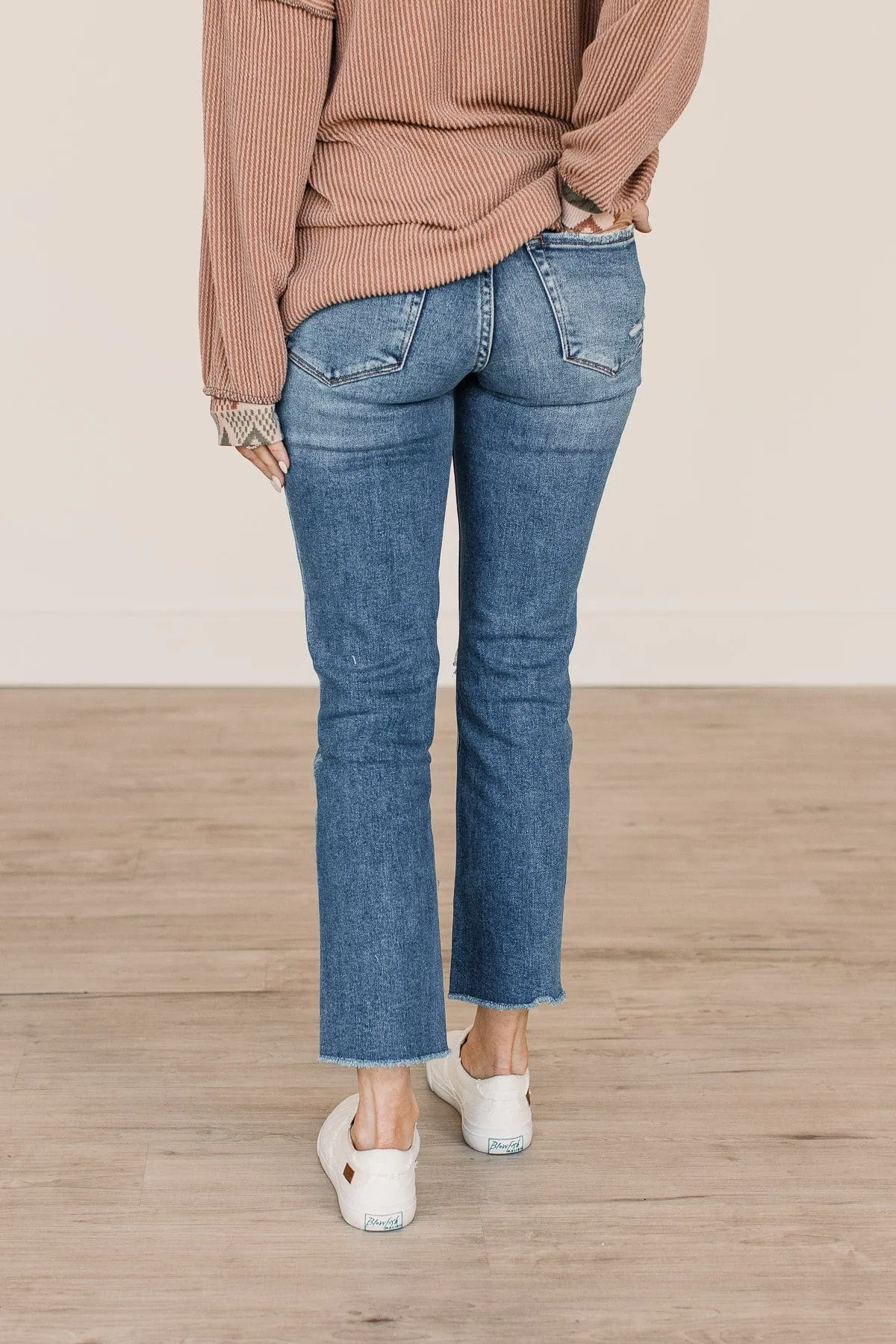 Vervet Slim Straight Jeans- Linda Wash