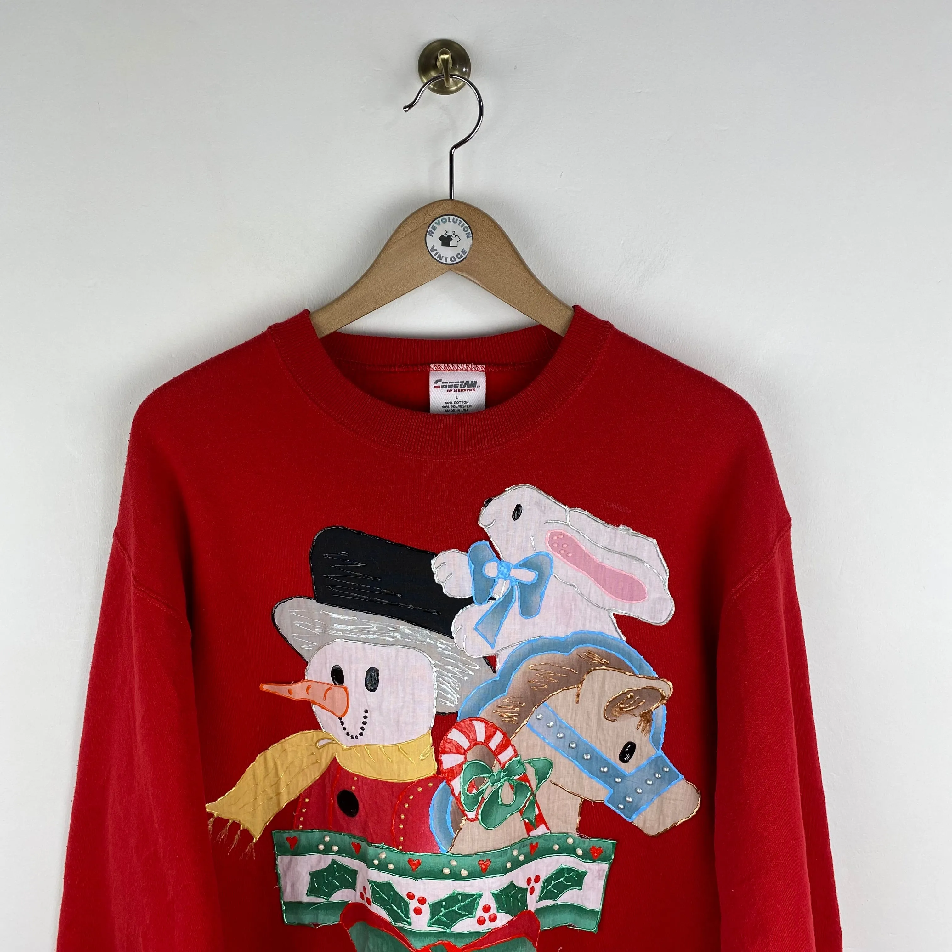 Vintage Christmas Sweatshirt (Large)