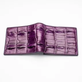 Violet Crocodile Tail Skin Mens Wallets