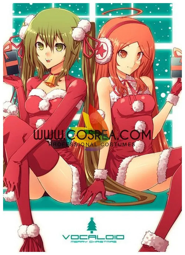 Vocaloid Miku Mirai Christmas Cosplay Costume