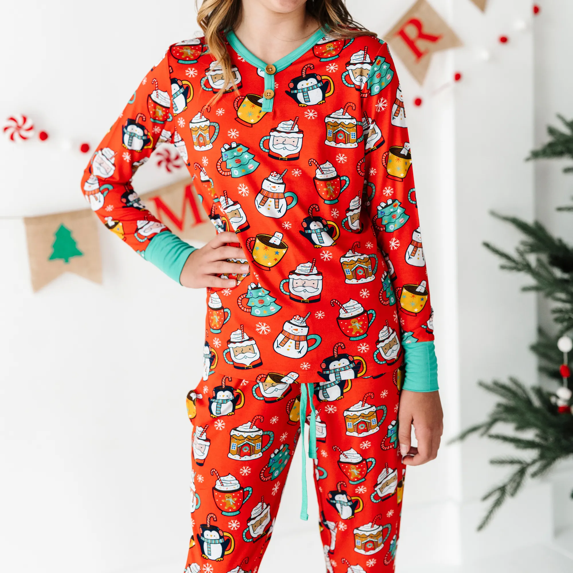 Wake me Up Before You Cocoa Pajama Set - Bigger Kids (Girls)