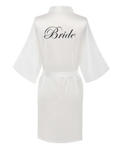 White Wedding Nightgowns - Letter Robe